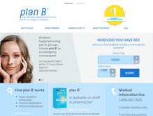 Tablet Screenshot of planb.ca